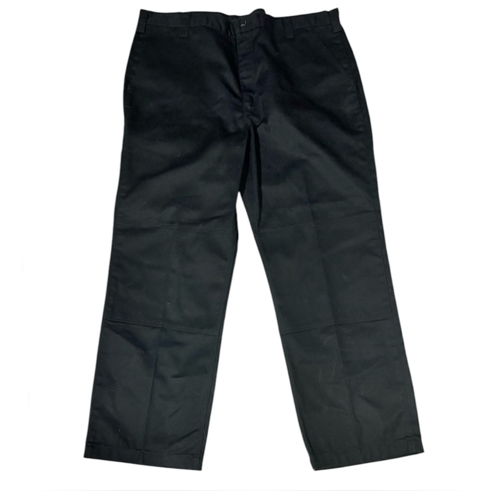 Carhartt Black Original Blended Twill Utility Pants Men's sz 42 x 32 Flat Front